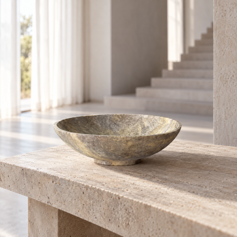 Contour Bowl — Silver Grey